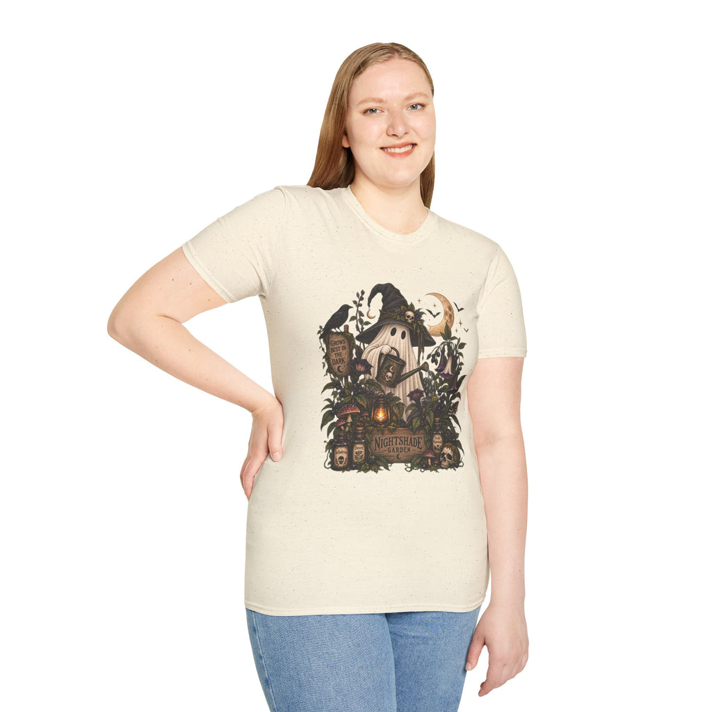 Halloween Witch Pumpkin T-Shirt — Whimsical Haunted Cottage Graphic