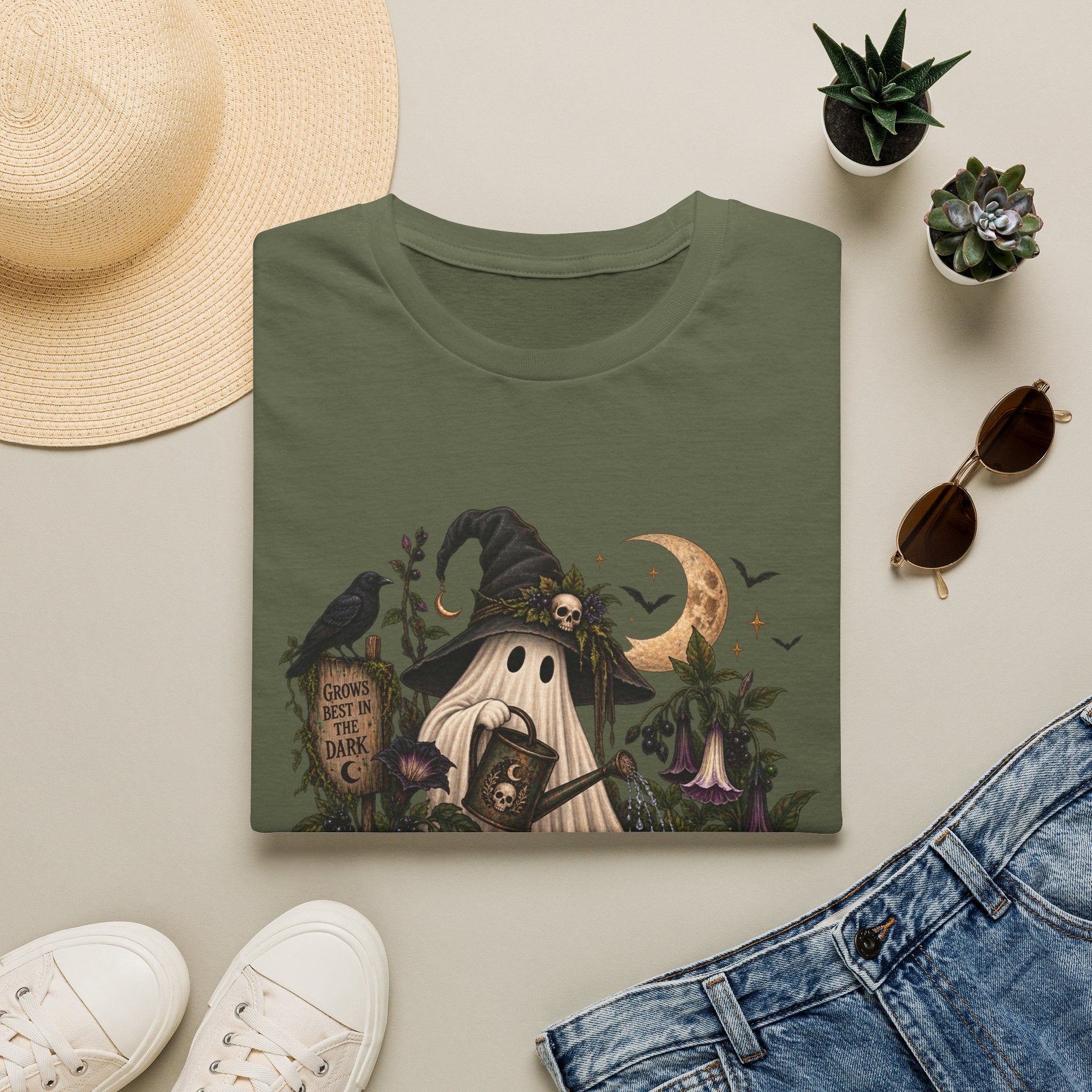 Halloween Witch Pumpkin T-Shirt — Whimsical Haunted Cottage Graphic