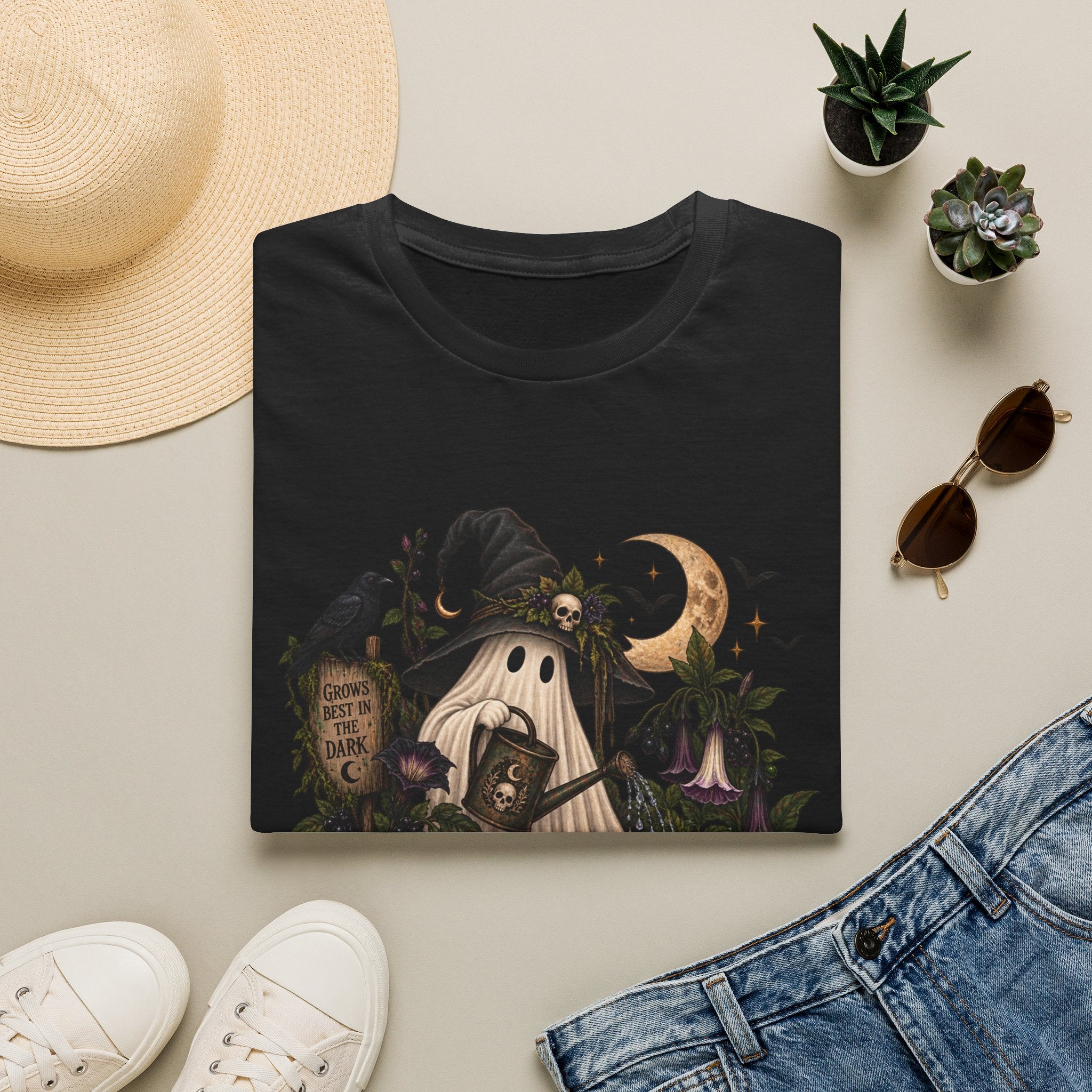 Halloween Witch Pumpkin T-Shirt — Whimsical Haunted Cottage Graphic