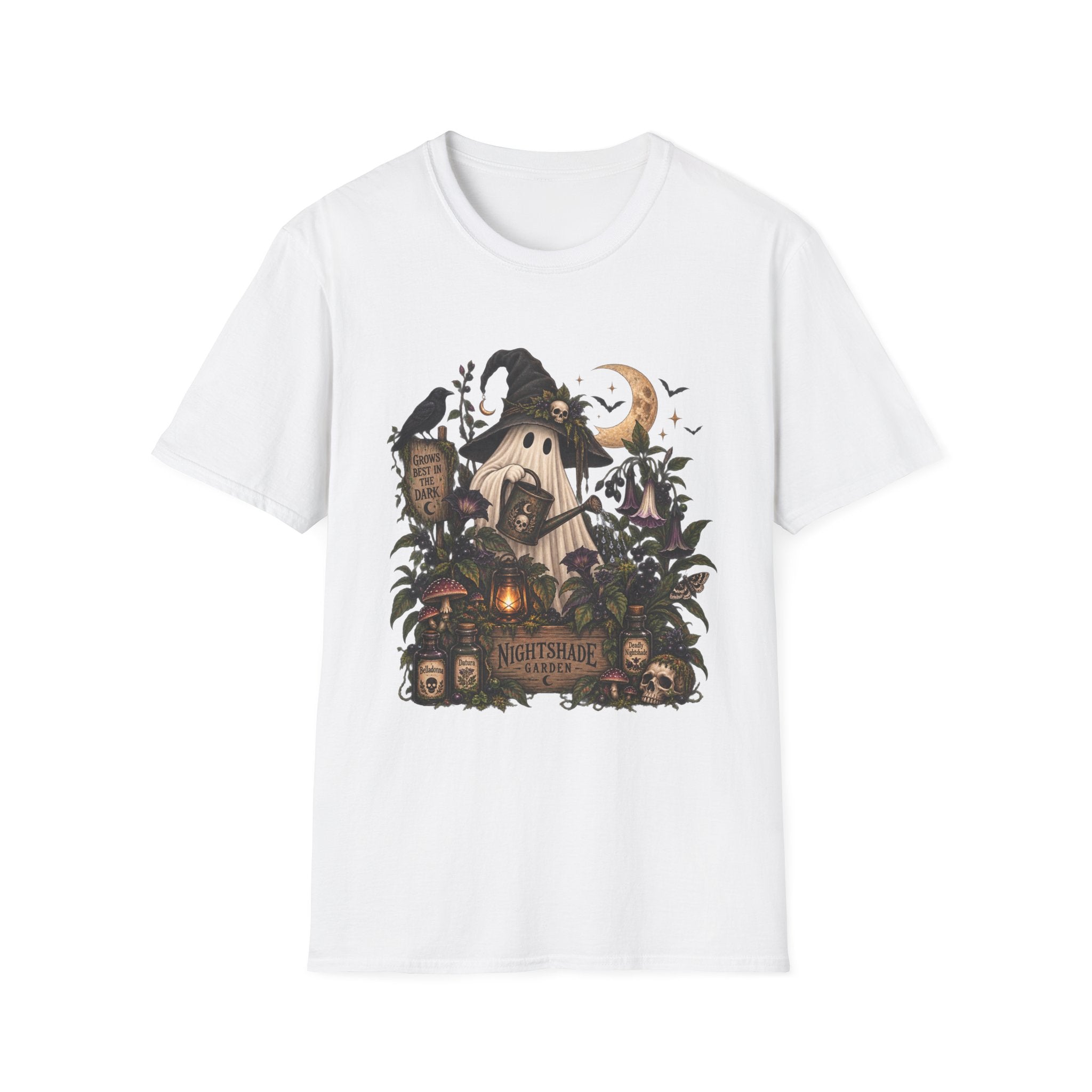 Halloween Witch Pumpkin T-Shirt — Whimsical Haunted Cottage Graphic