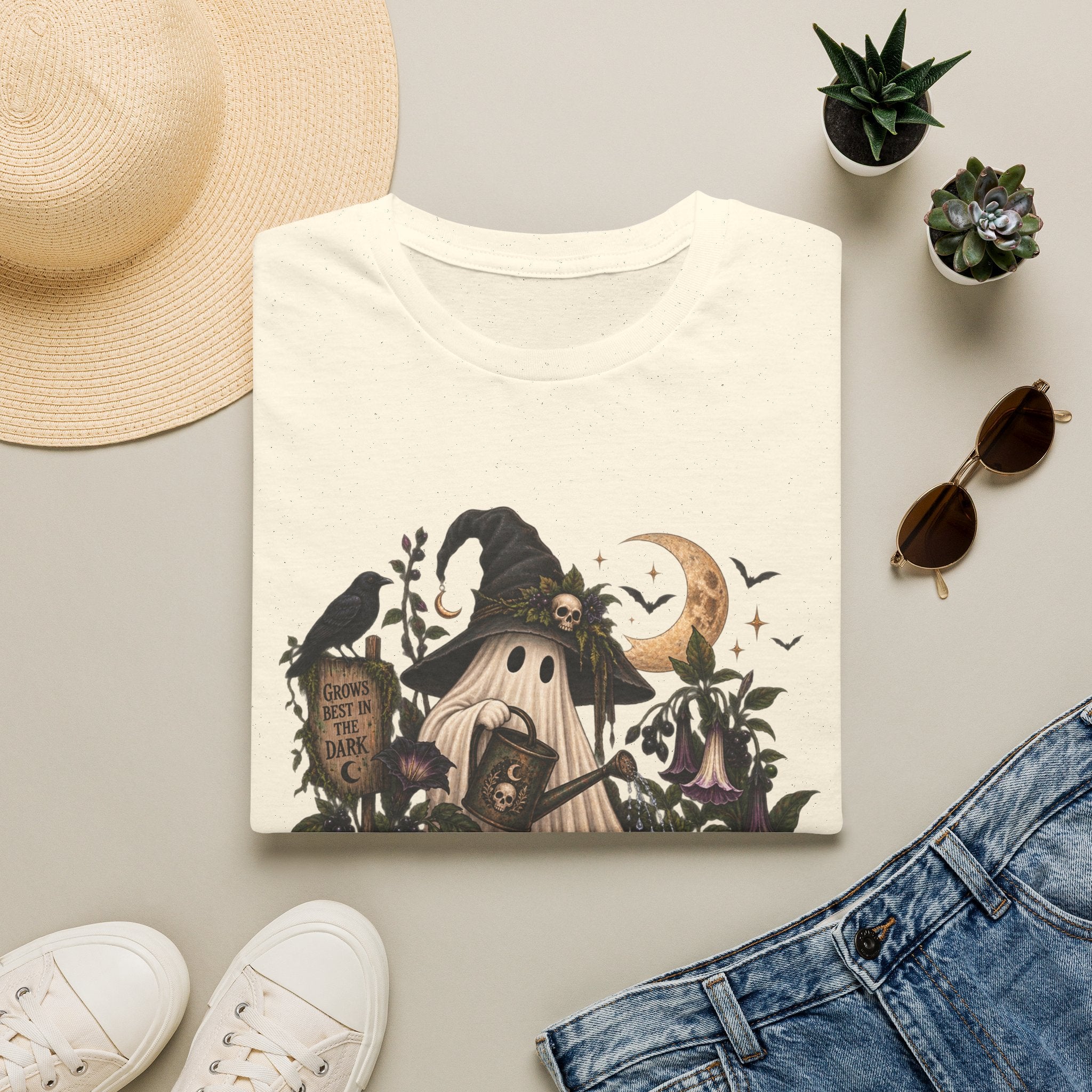Halloween Witch Pumpkin T-Shirt — Whimsical Haunted Cottage Graphic