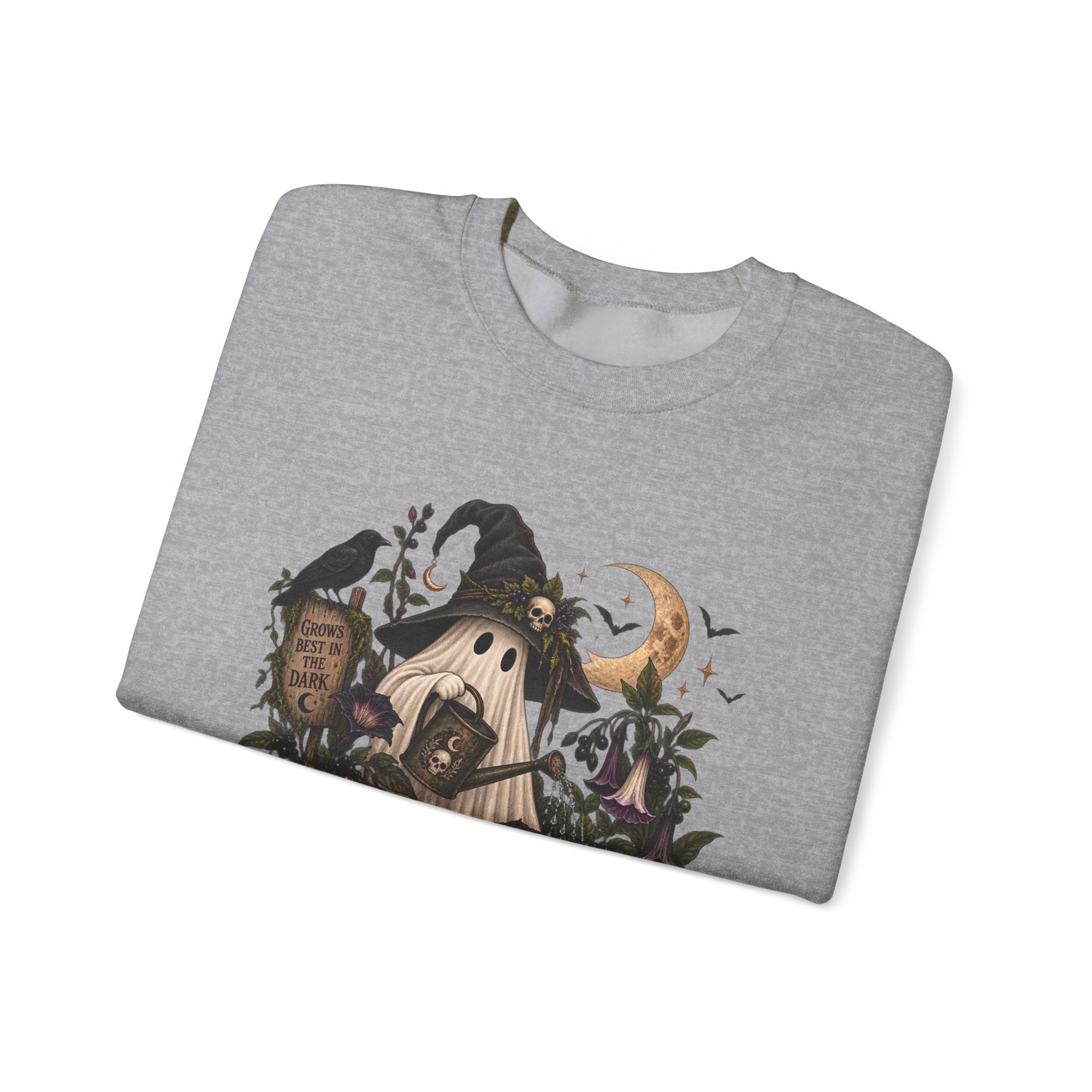 Halloween Haunted Cottage Sweatshirt – ‘Nightmare Hollow’ Spooky Fall Crewneck