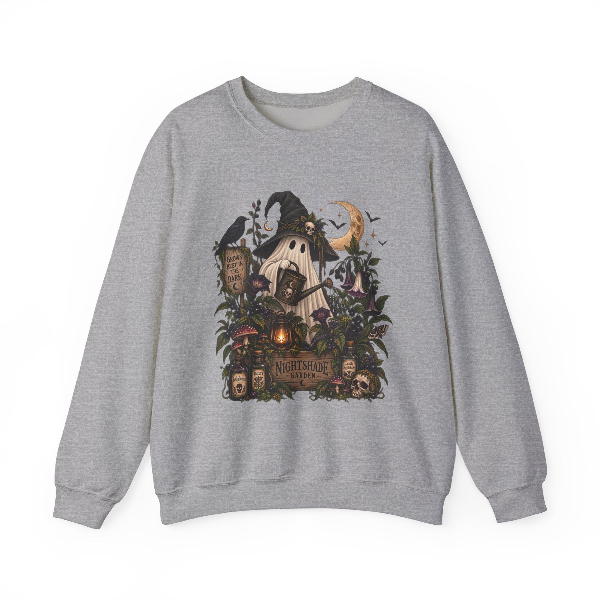 Halloween Haunted Cottage Sweatshirt – ‘Nightmare Hollow’ Spooky Fall Crewneck