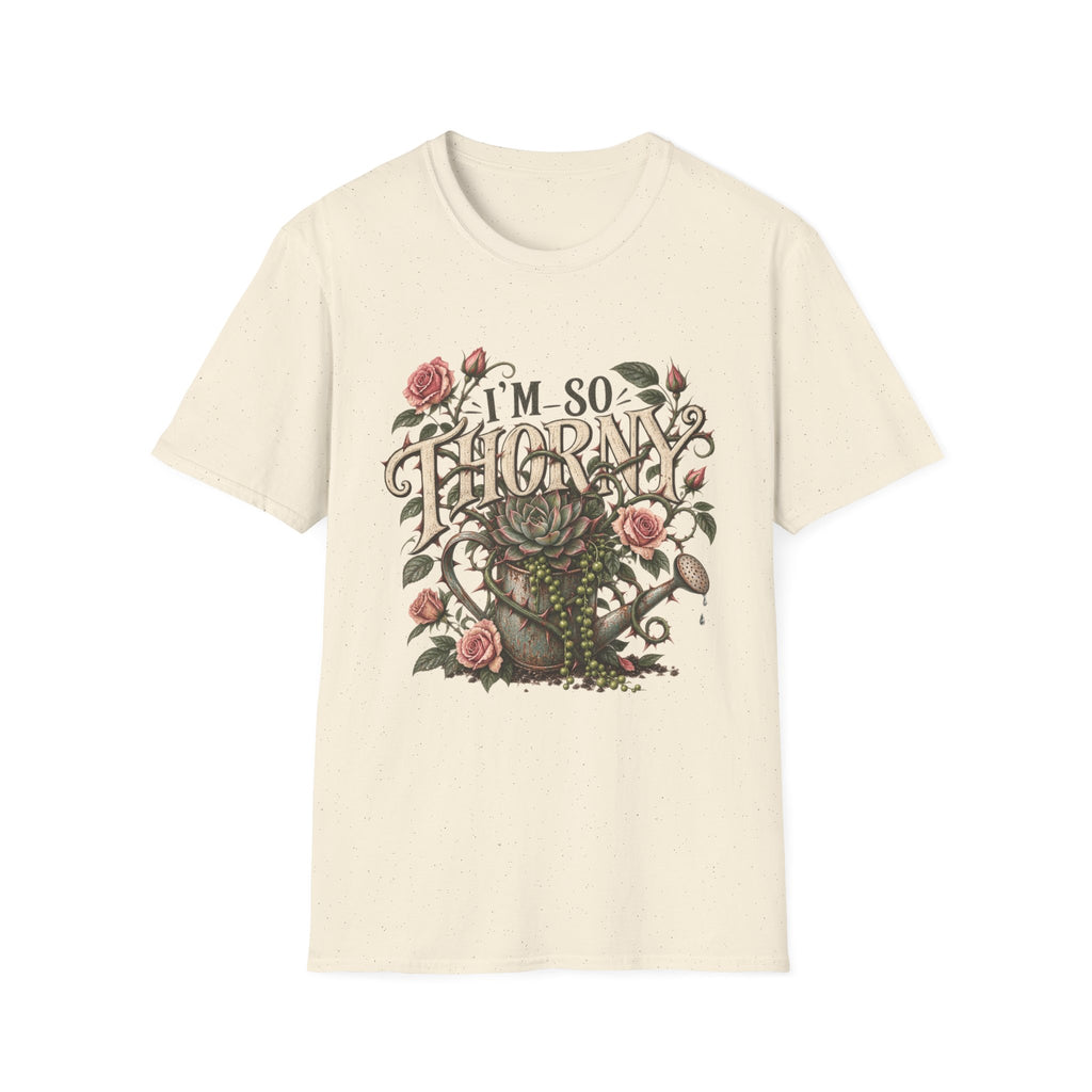 T-Shirt — "I'm So Thorny" Floral Cactus Graphic Tee