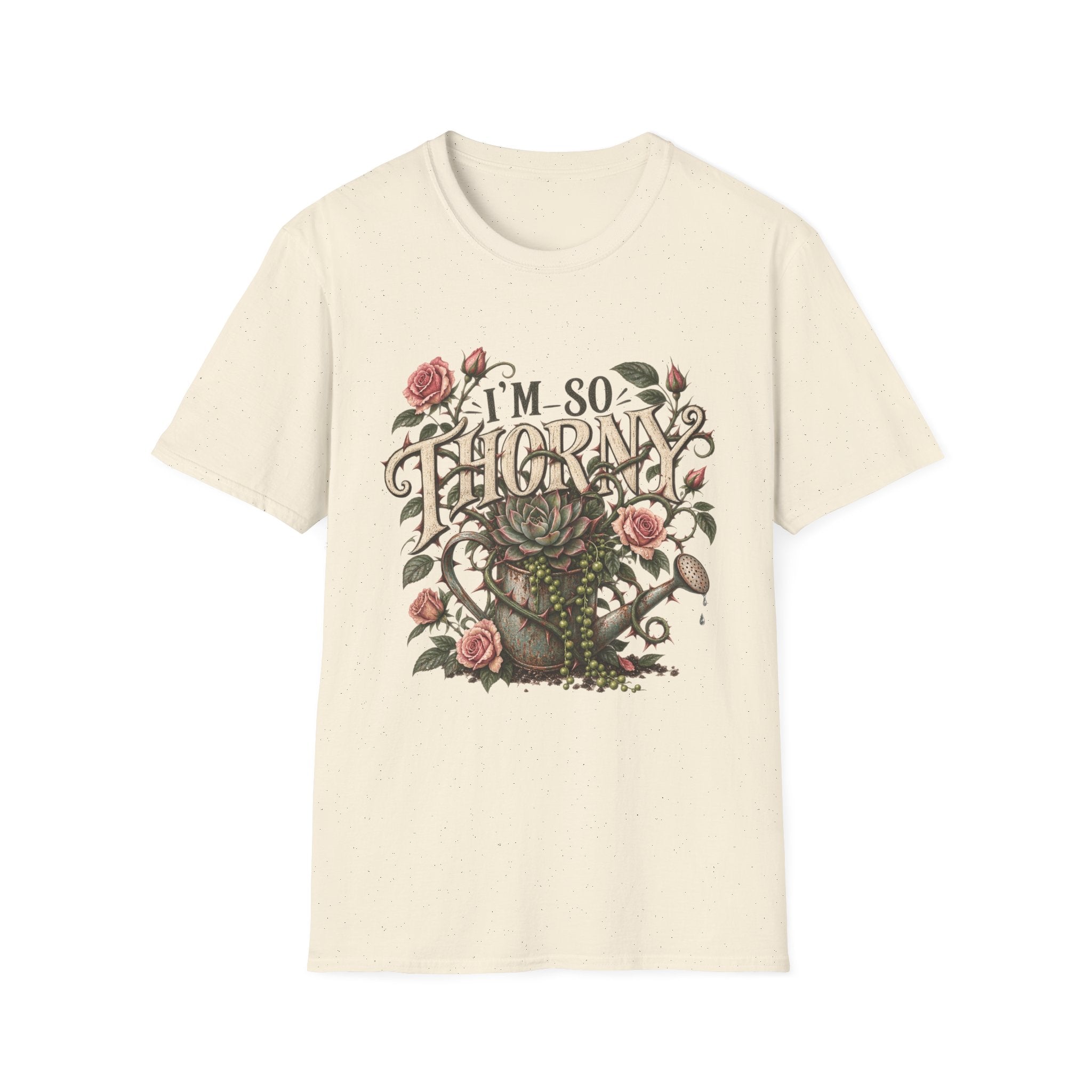 T-Shirt — "I'm So Thorny" Floral Cactus Graphic Tee