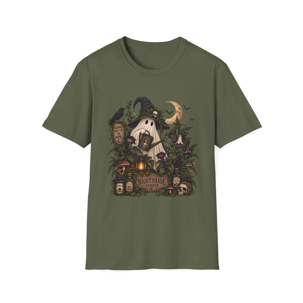 Halloween Witch Pumpkin T-Shirt — Whimsical Haunted Cottage Graphic