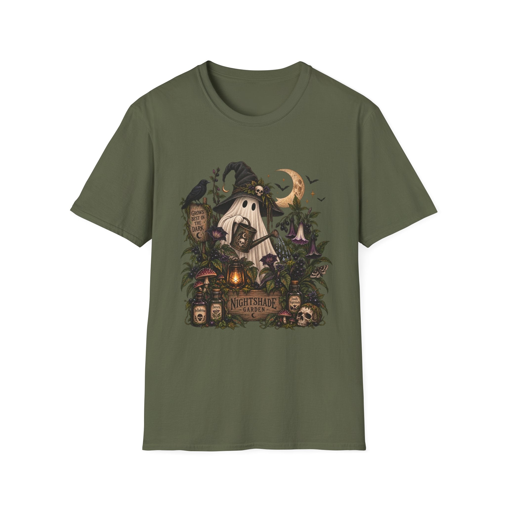 Halloween Witch Pumpkin T-Shirt — Whimsical Haunted Cottage Graphic