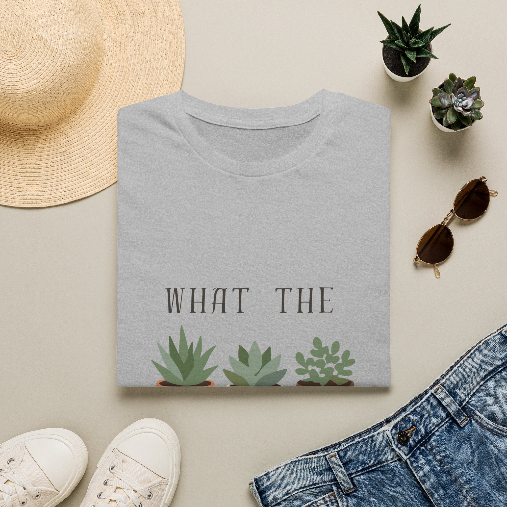 T-Shirt — "What the Fucculent?" Plant Lover Graphic Tee