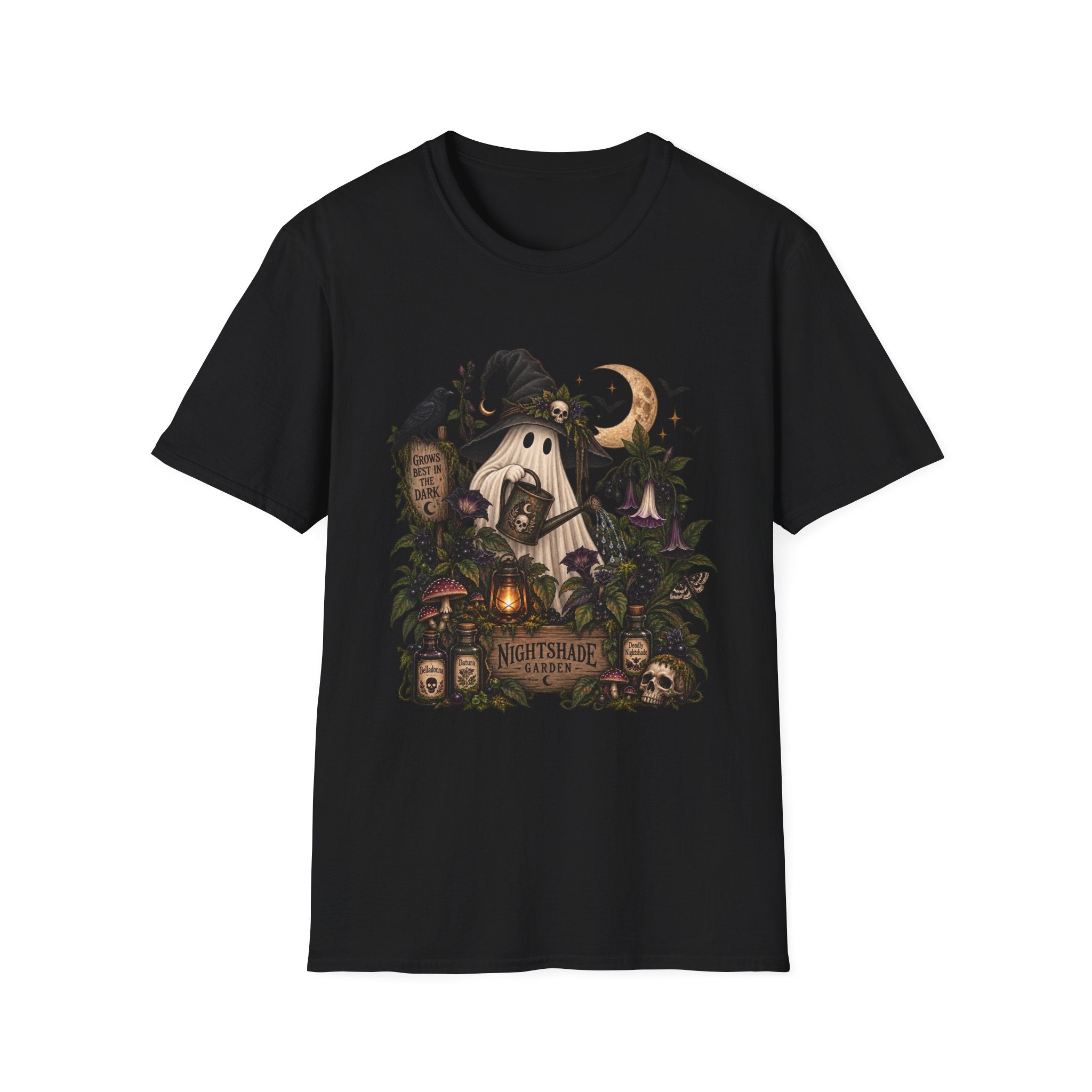 Halloween Witch Pumpkin T-Shirt — Whimsical Haunted Cottage Graphic