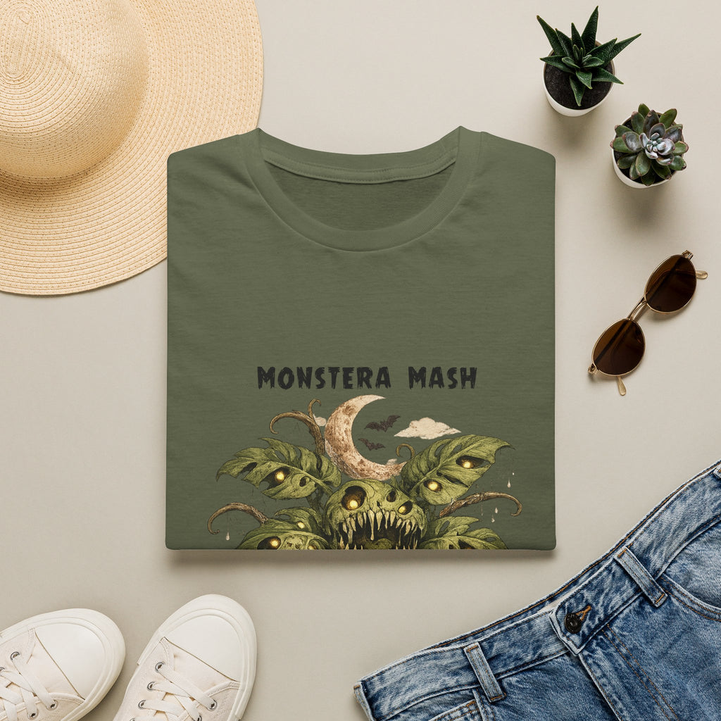 Monstera Mash T-Shirt — Cute Spooky Plant Monster Graphic Tee