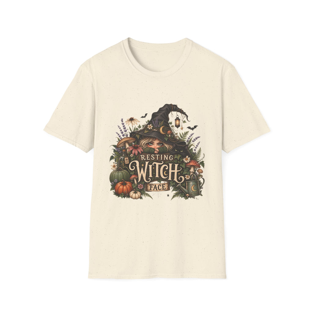 Witchy Halloween T-Shirt — “Resting Witch Face” Graphic Tee