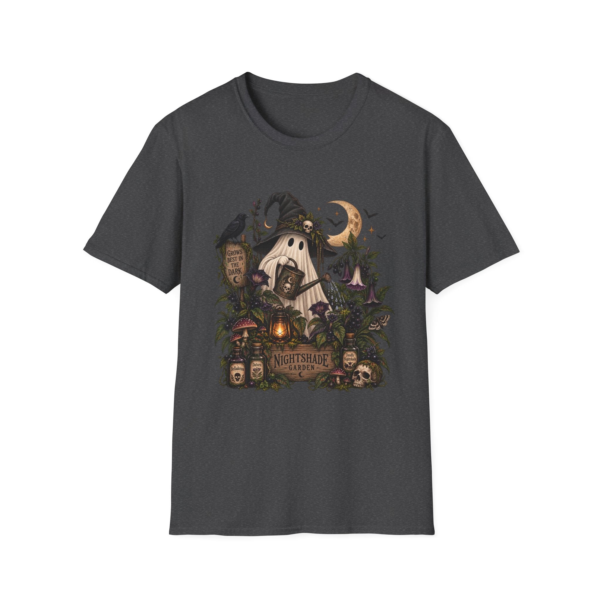 Halloween Witch Pumpkin T-Shirt — Whimsical Haunted Cottage Graphic