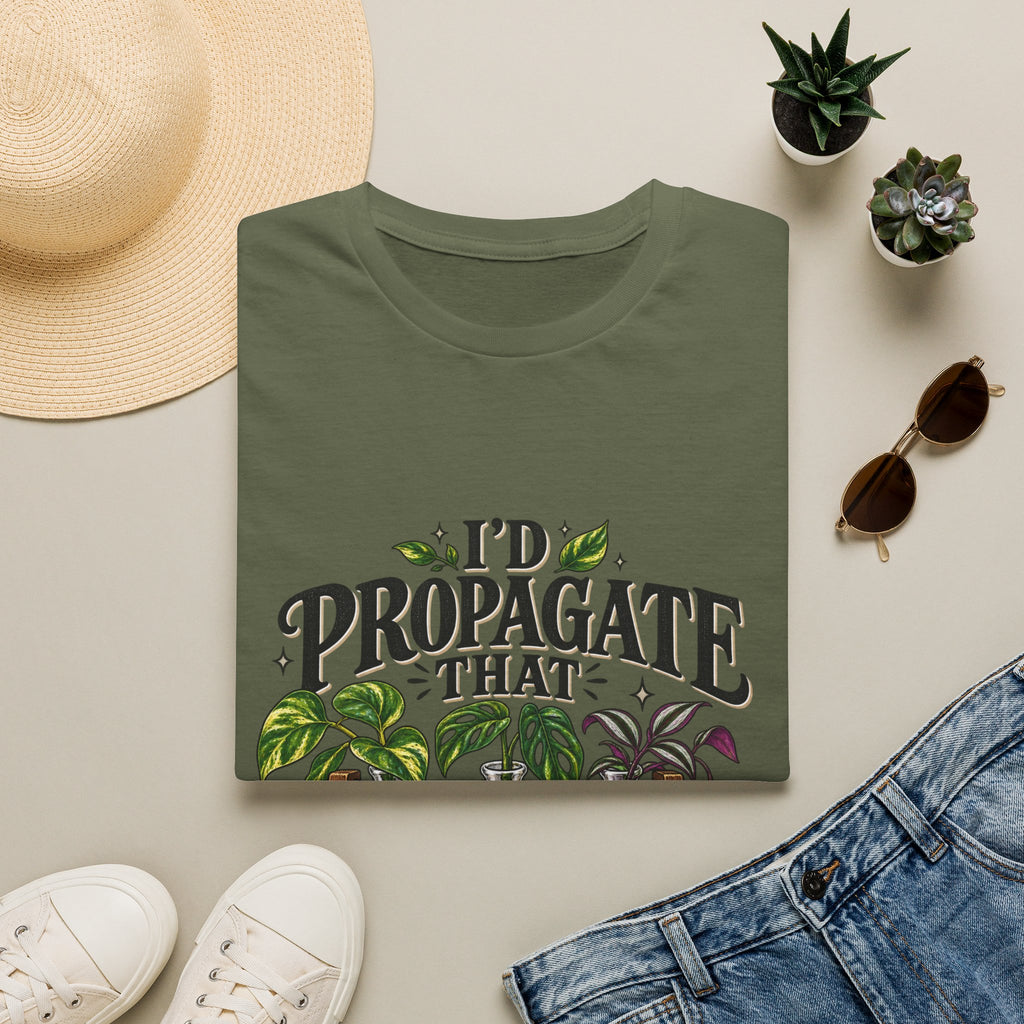 Plant Lover T‑Shirt — "I'd Propagate That" Graphic Tee