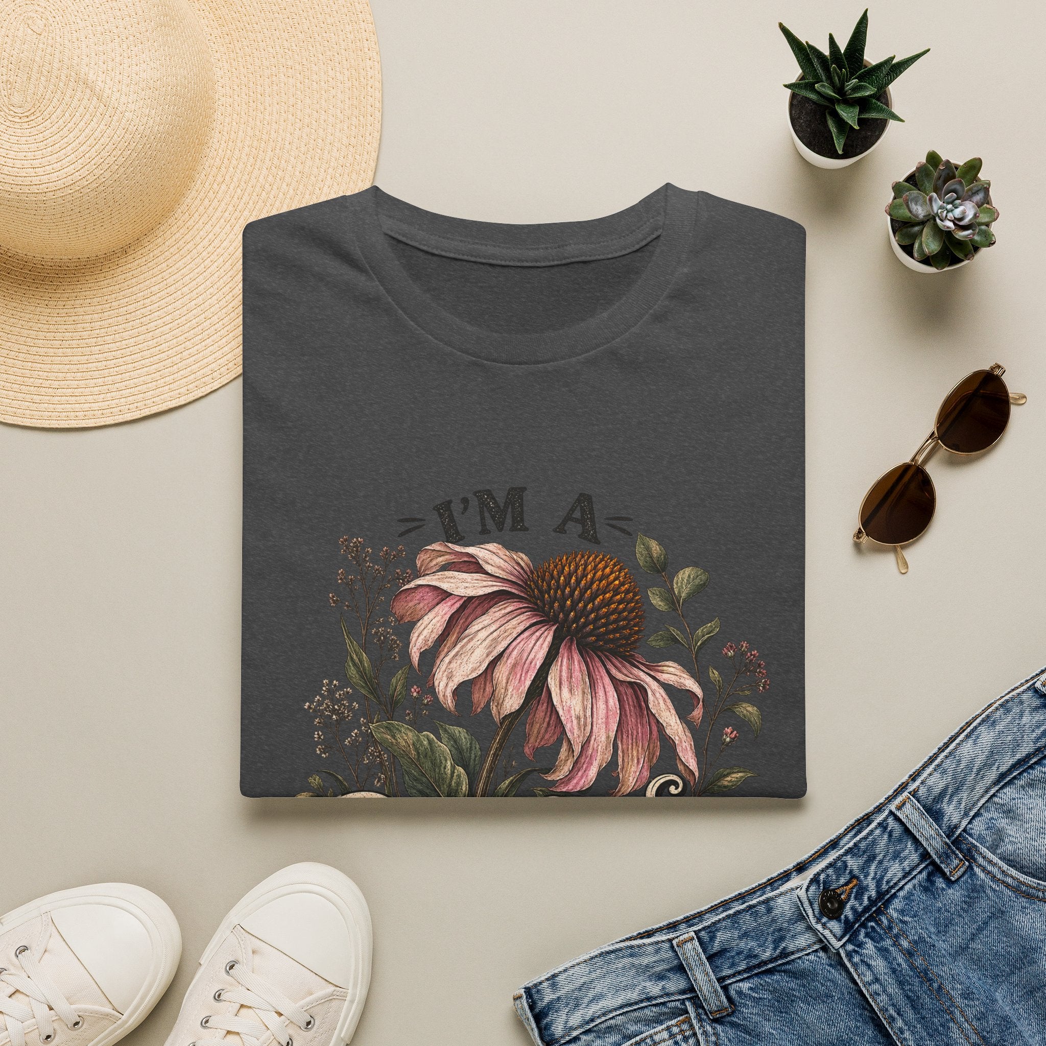 T-Shirt — "I'm a Delicate F*cking Flower" Floral Graphic Tee