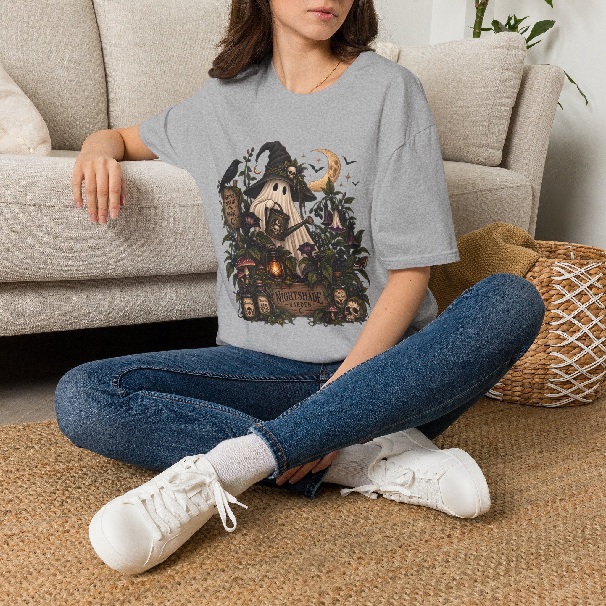 Halloween Witch Pumpkin T-Shirt — Whimsical Haunted Cottage Graphic