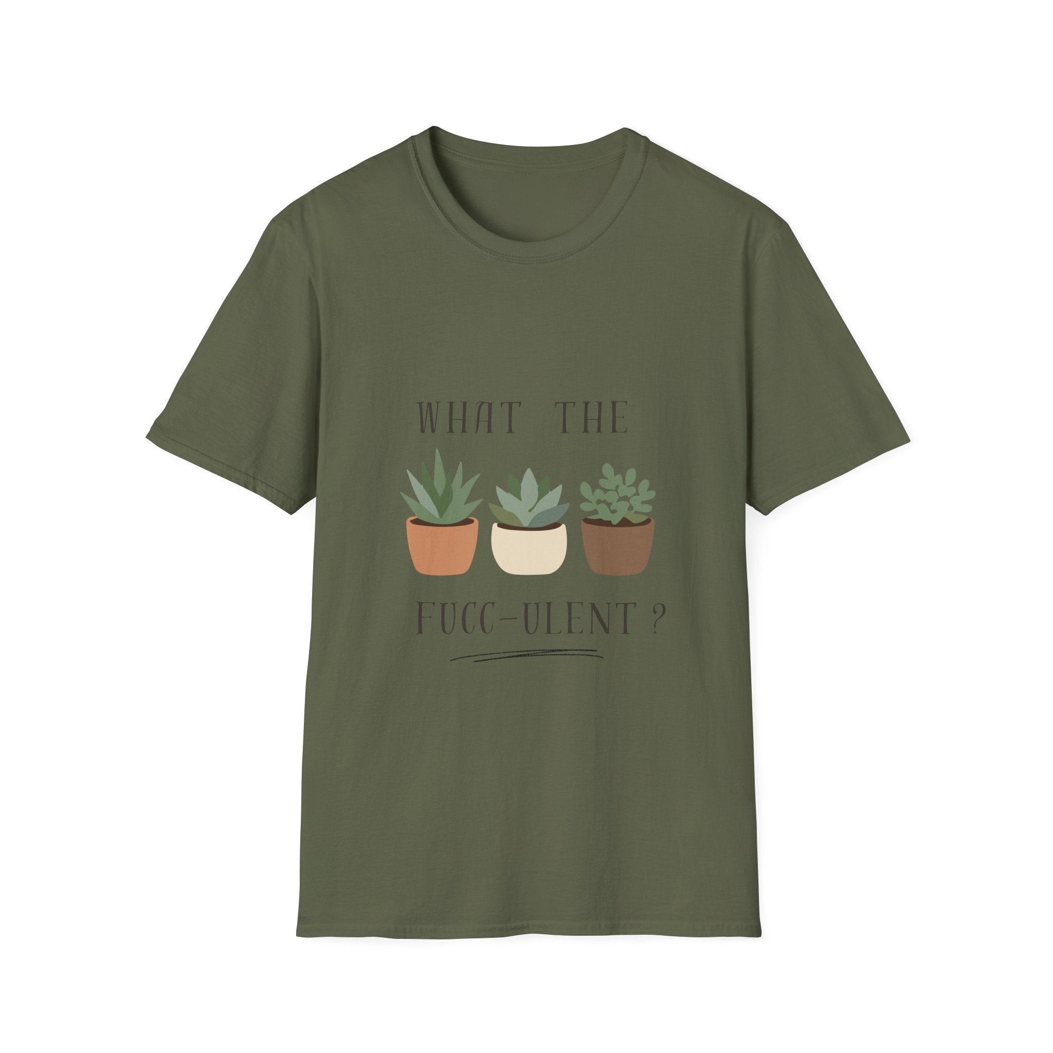 T-Shirt — "What the Fucculent?" Plant Lover Graphic Tee