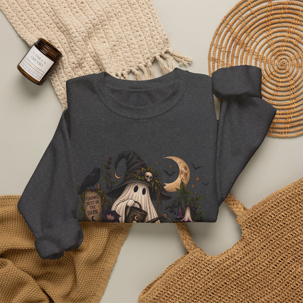 Halloween Haunted Cottage Sweatshirt – ‘Nightmare Hollow’ Spooky Fall Crewneck