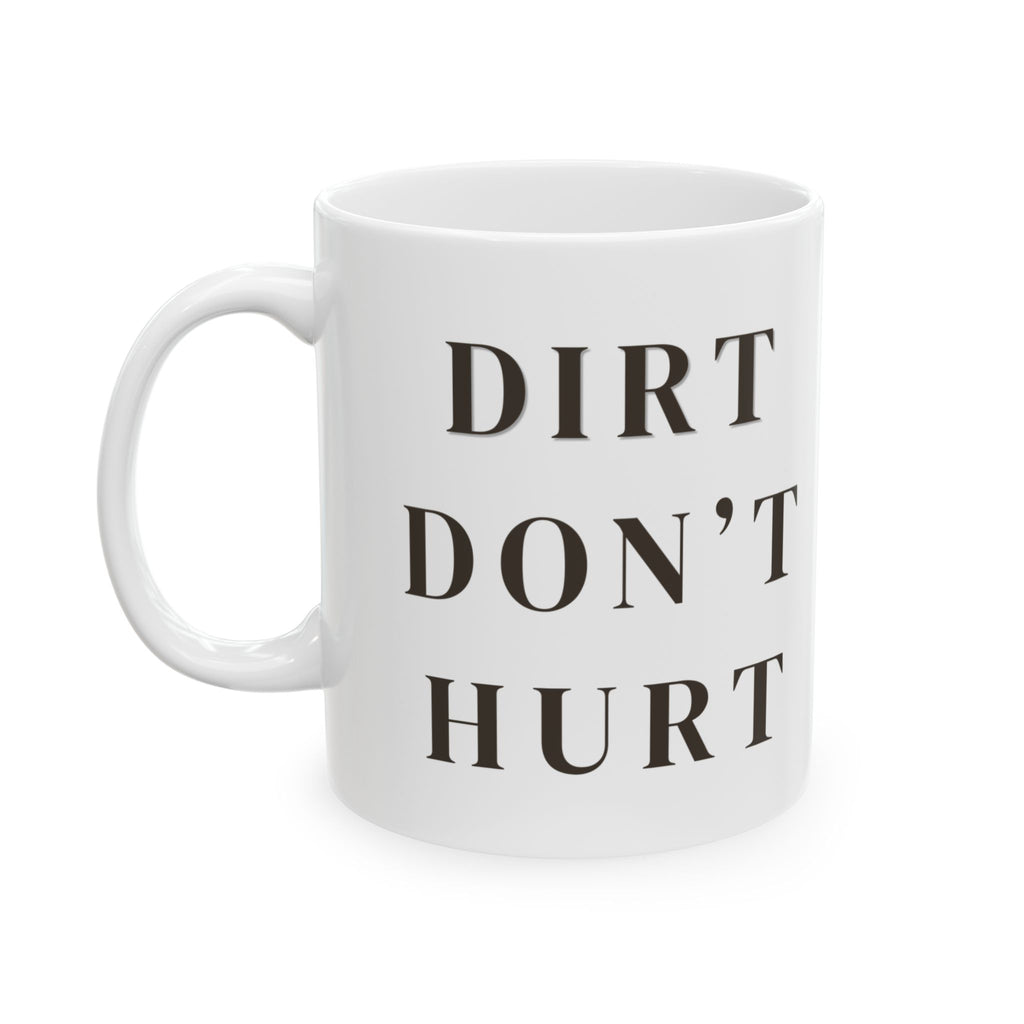 Ceramic Mug — "Didn't Do It, Hun" Minimalist Text Coffee Mug
