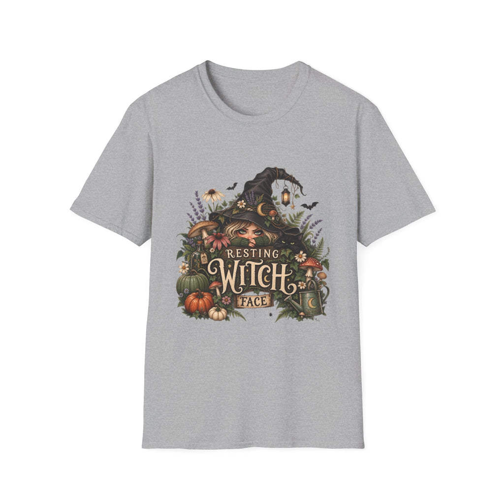 Witchy Halloween T-Shirt — “Resting Witch Face” Graphic Tee