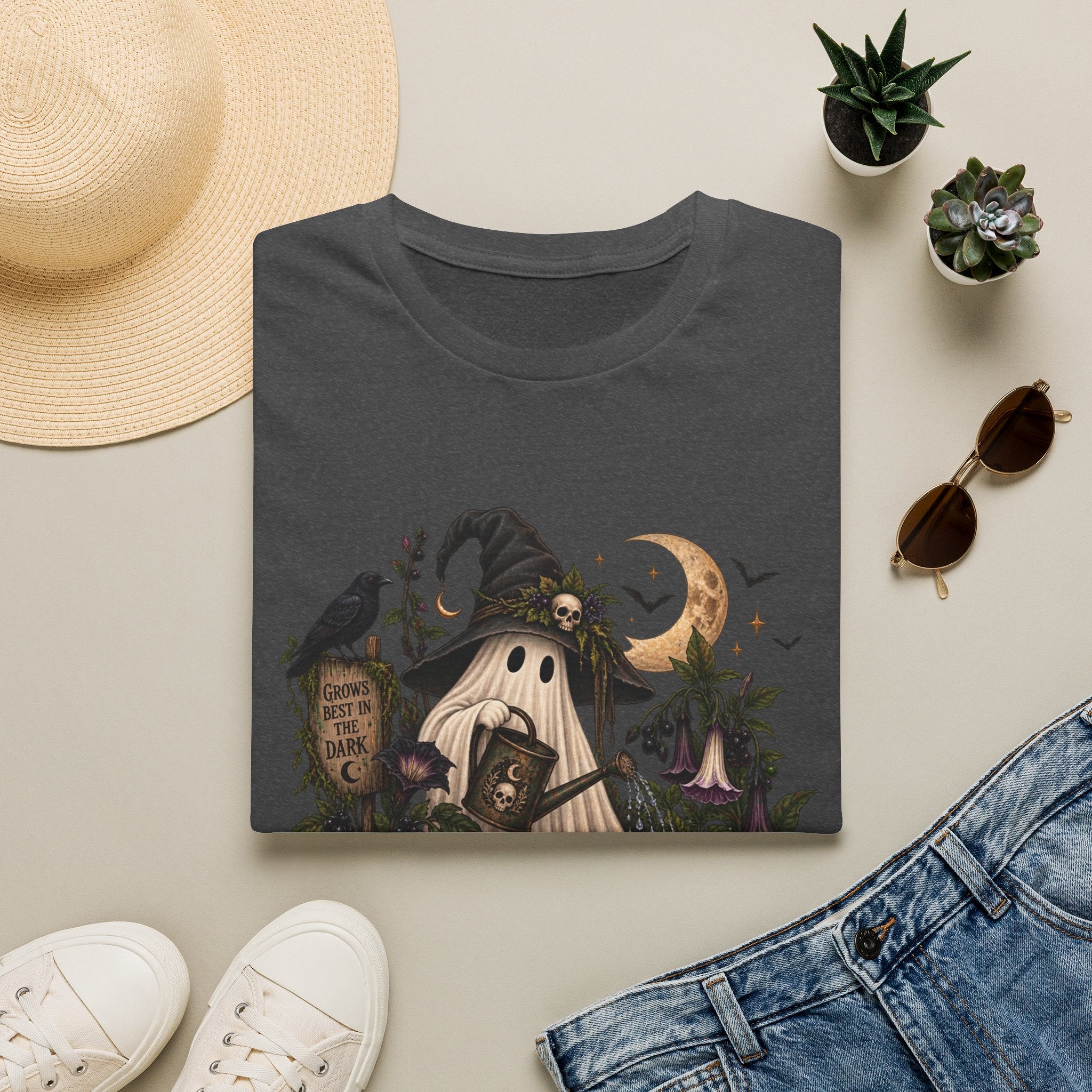Halloween Witch Pumpkin T-Shirt — Whimsical Haunted Cottage Graphic