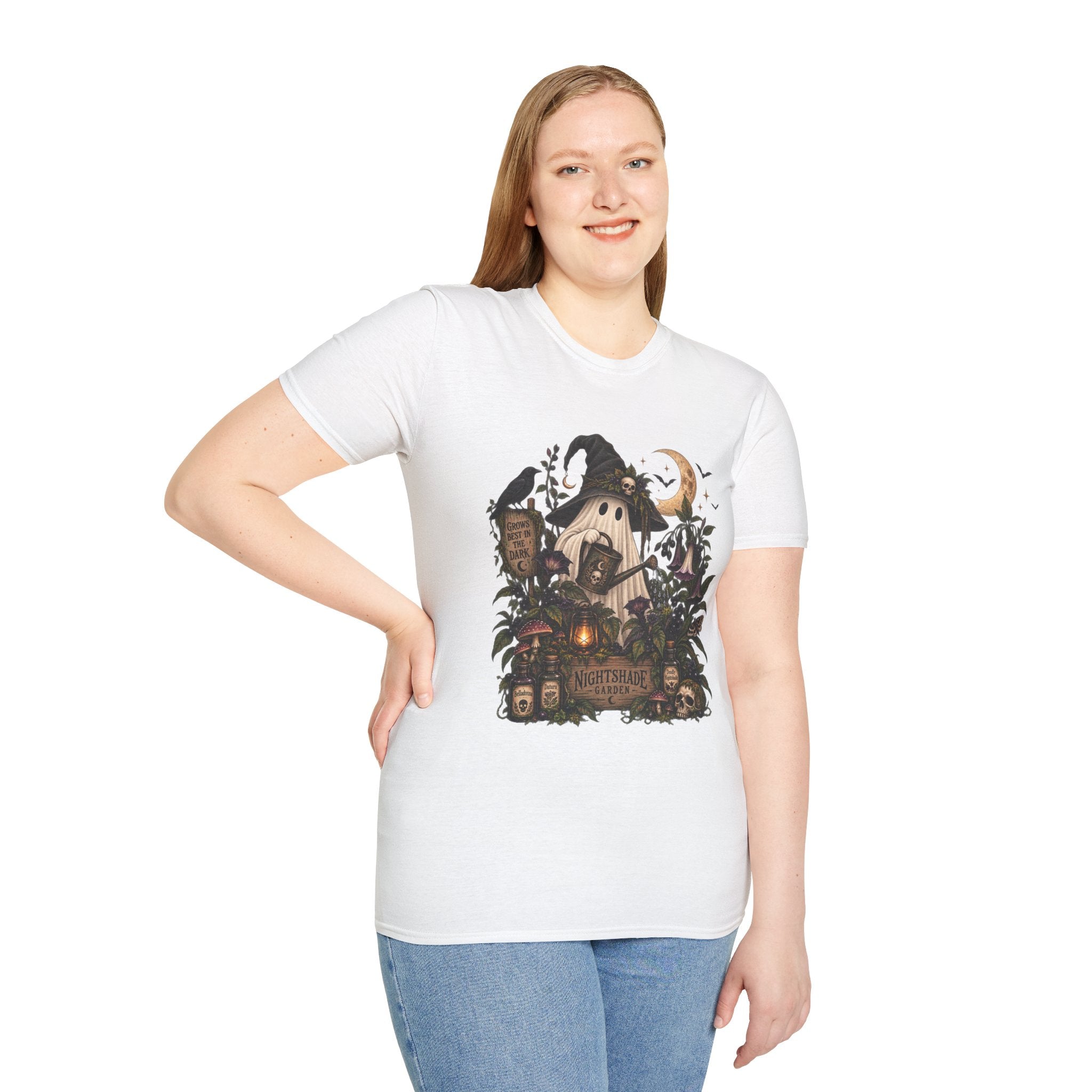 Halloween Witch Pumpkin T-Shirt — Whimsical Haunted Cottage Graphic