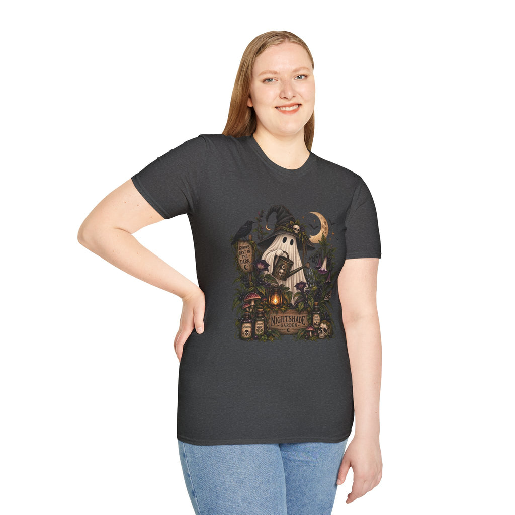 Halloween Witch Pumpkin T-Shirt — Whimsical Haunted Cottage Graphic