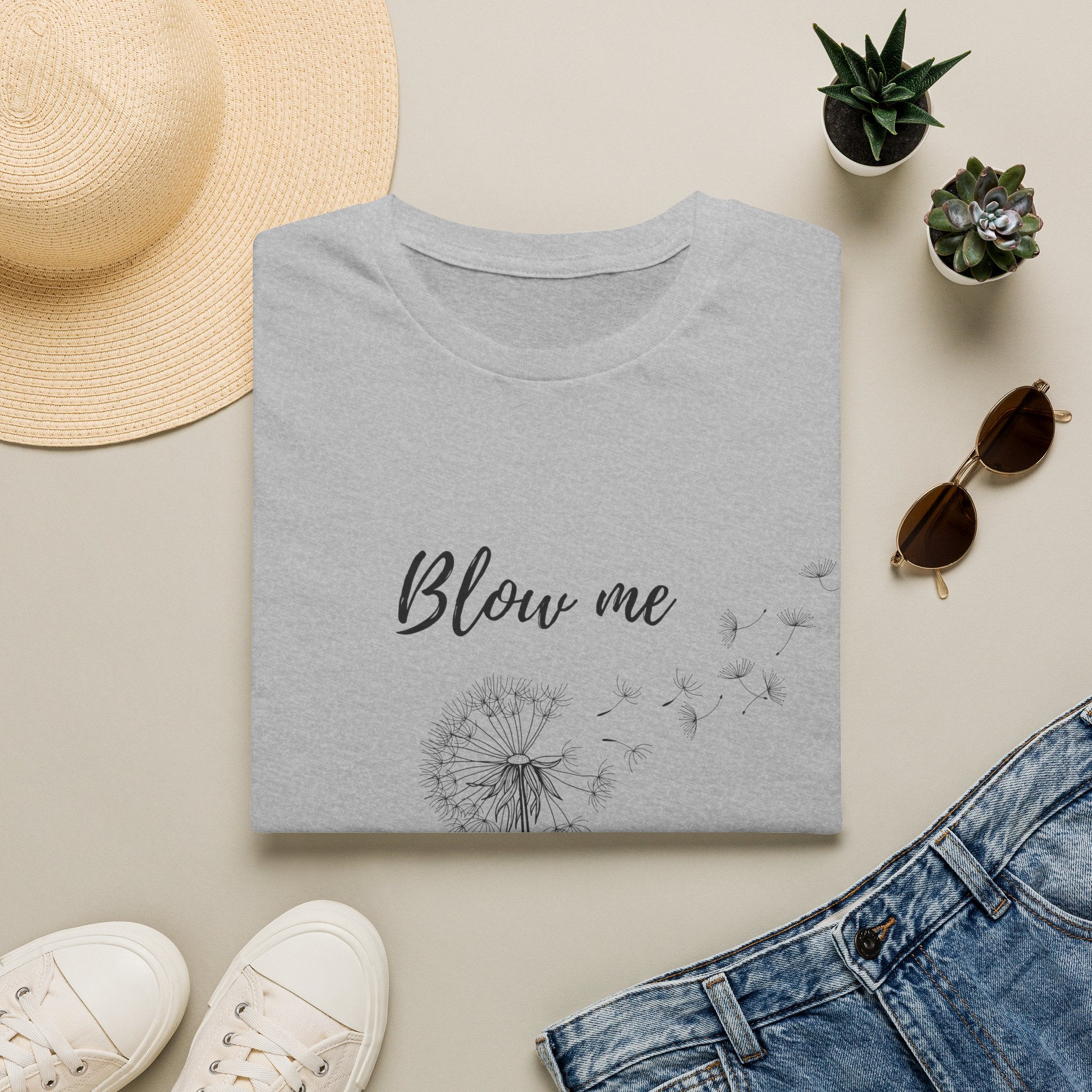 Blow Me Dandelion T-Shirt — Women’s Casual Graphic Tee